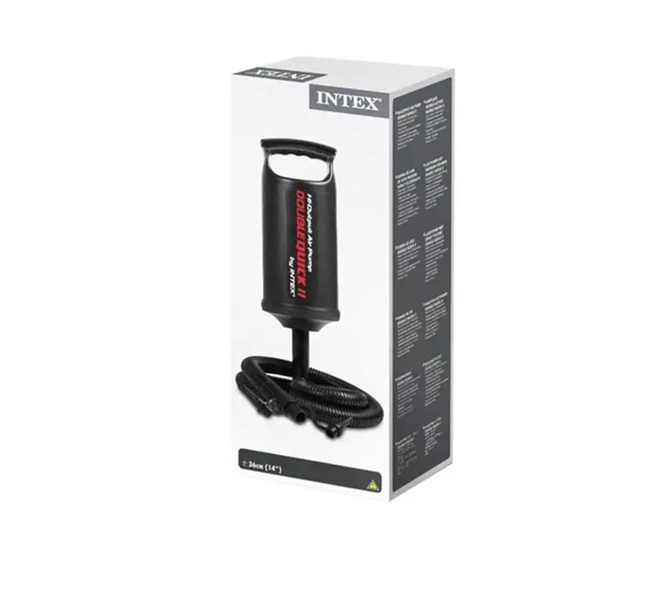 Насос ручний Intex 68614 36 см з трьома насадками (68614) - фото 2