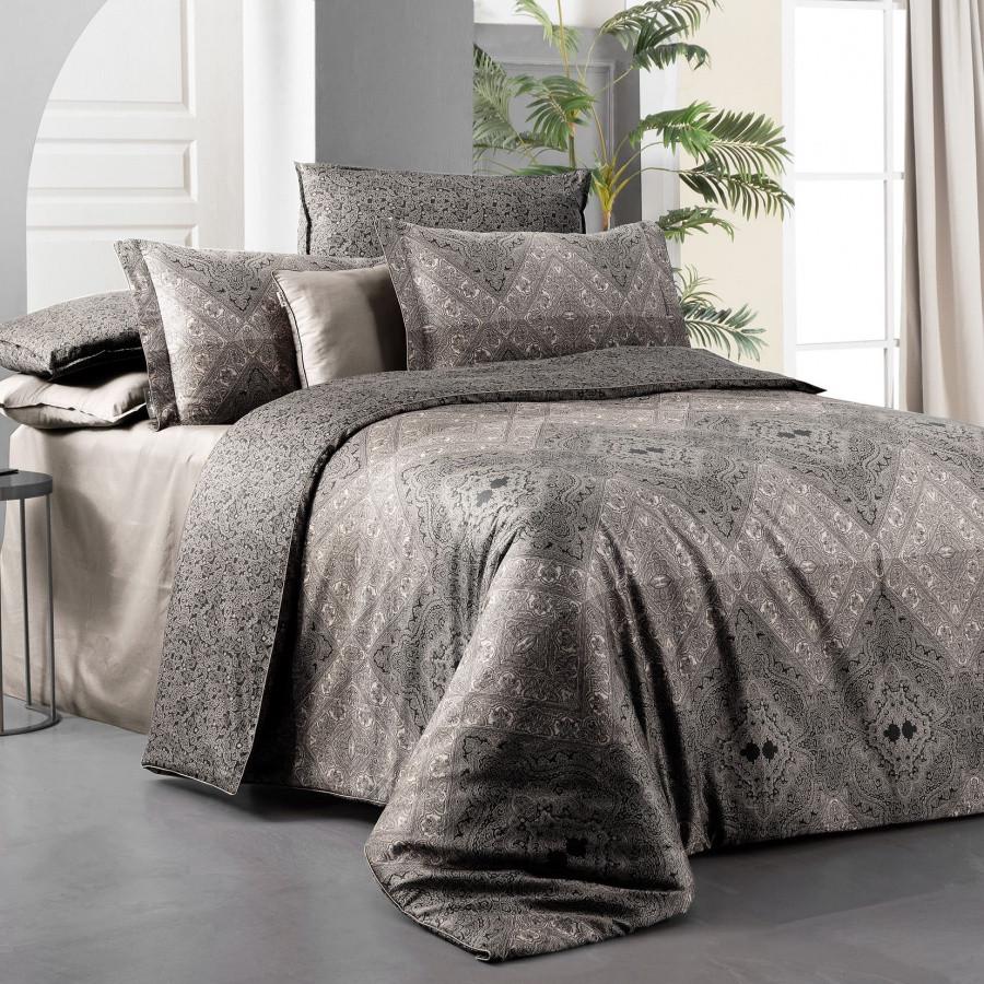 Постельное белье Sarev Brezno bej 300ТС делюкс сатин евро (2000022281875)