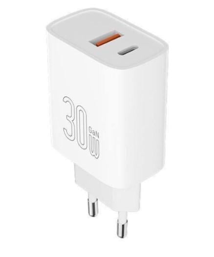 Зарядное устройство Celebrat C-S1 U+C Wall Charger/Type-C Cable 30W White (20835150)