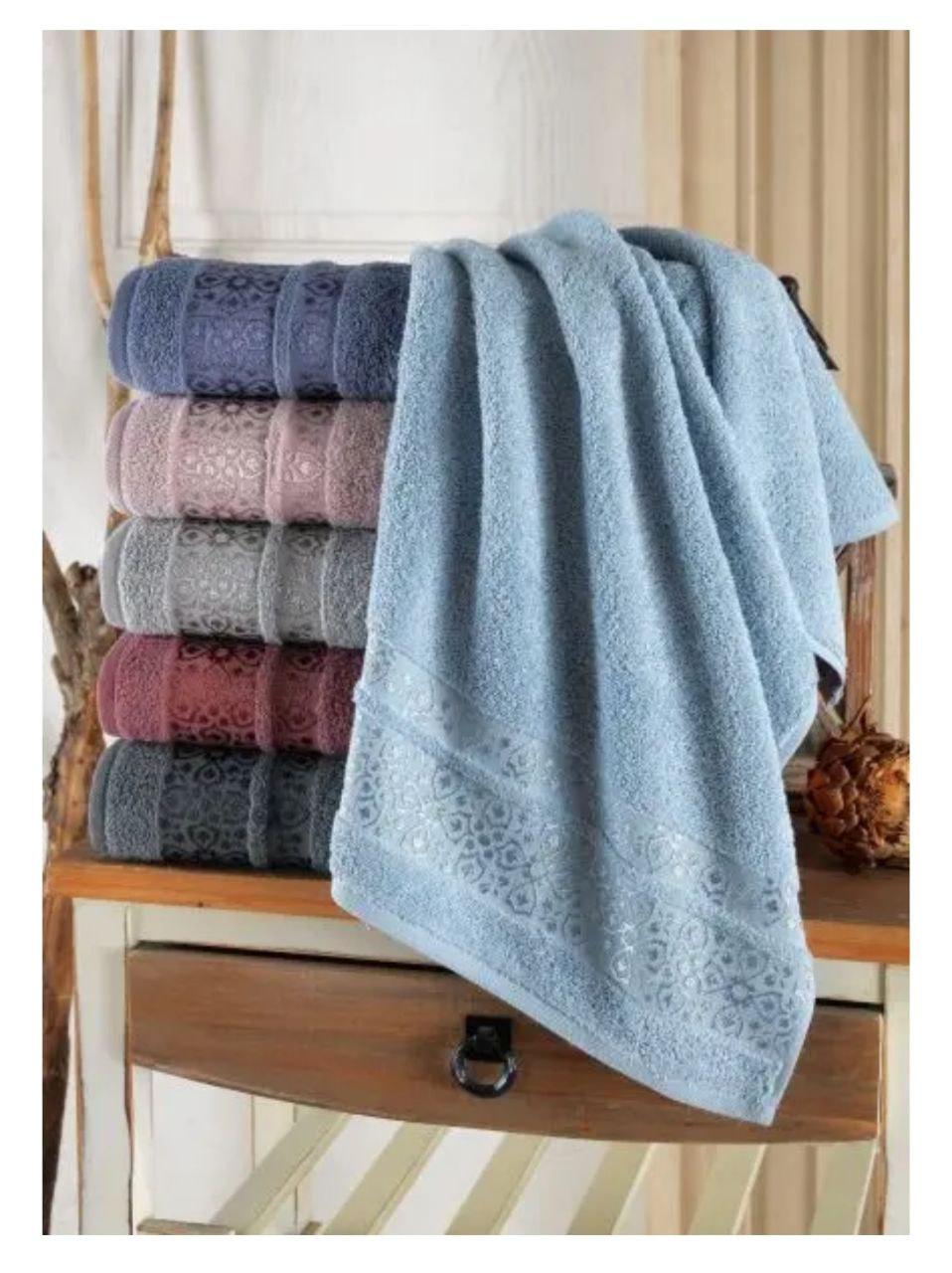 Рушник для обличчя махровий Cestepe VIP Cotton 50x90 см Блакитний (1618) - фото 5 Рушник для обличчя махровий Cestepe VIP Cotton 50x90 см Блакитний (1618) - фото 5