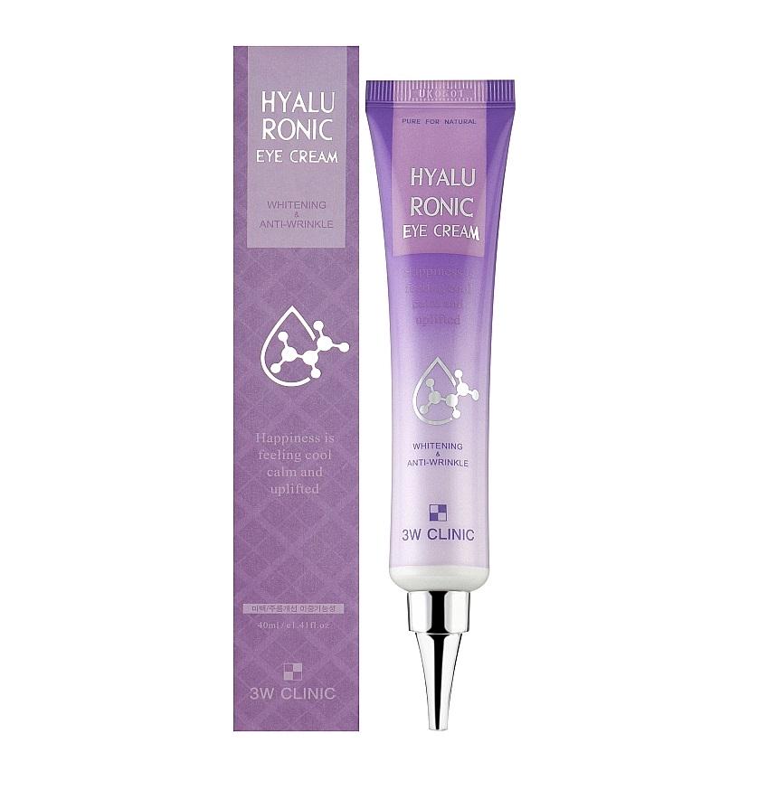 Крем для кожи вокруг глаз с гиалуроновой кислотой Hyaluronic Eye Cream 3W Clinic 40 мл (8809674691741) - фото 2