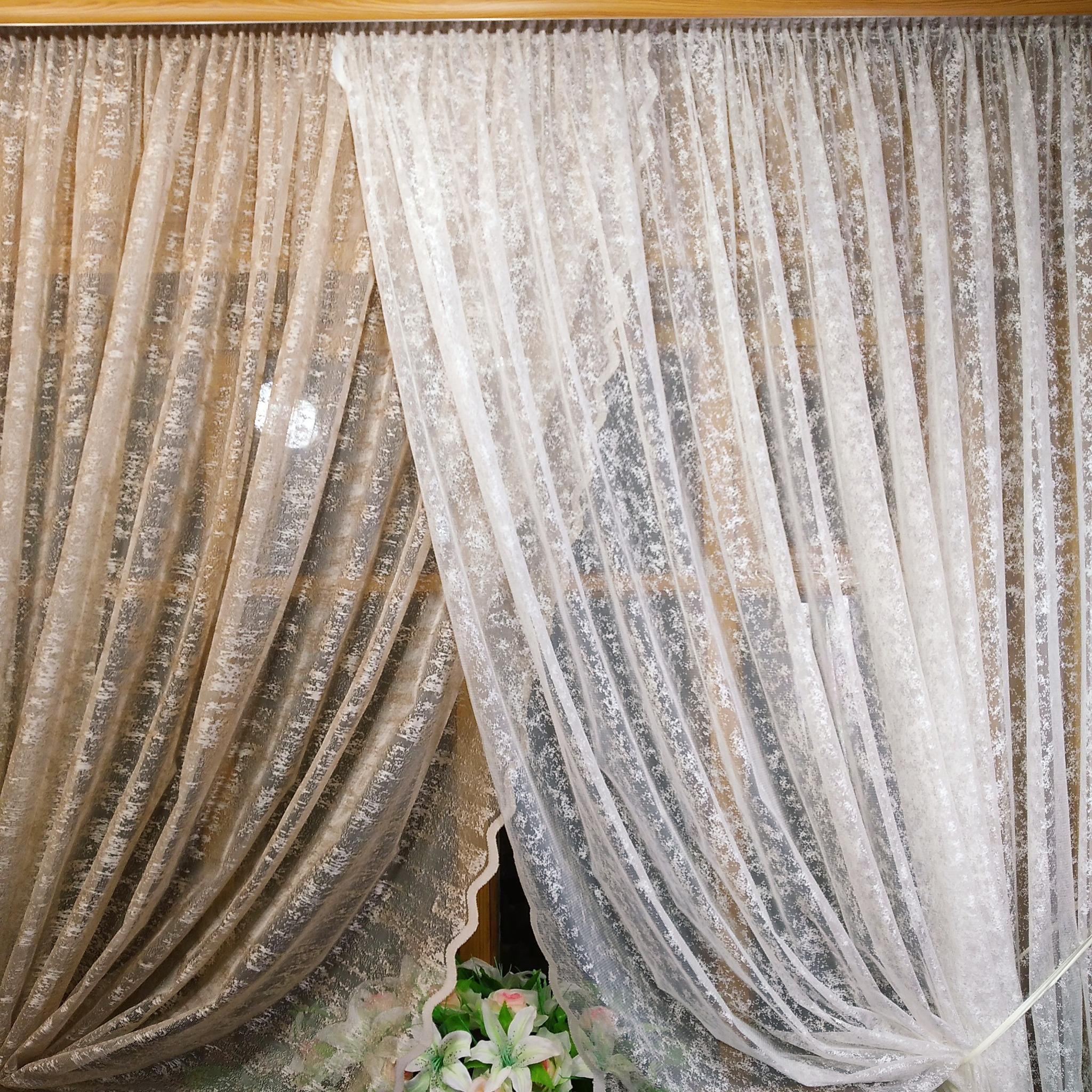 Занавеска кухонная короткая готовая Полина Мрамор бежевый/Мрамор молочный (1287041135) - фото 5 Занавеска кухонная короткая готовая Полина Мрамор бежевый/Мрамор молочный (1287041135) - фото 5