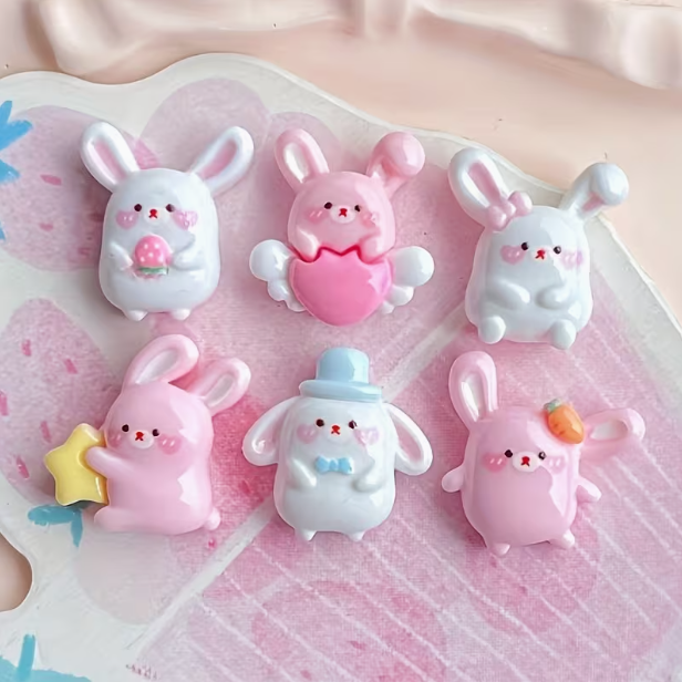 Магніти на холодильник Зайчики міні 1,7 см 6 шт. (23145) Магніти на холодильник Зайчики міні 1,7 см 6 шт. (23145)