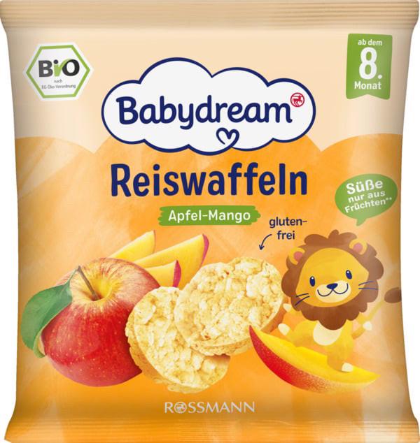 Рисовые мини-вафли Babydream органические Яблоко-манго 35 г