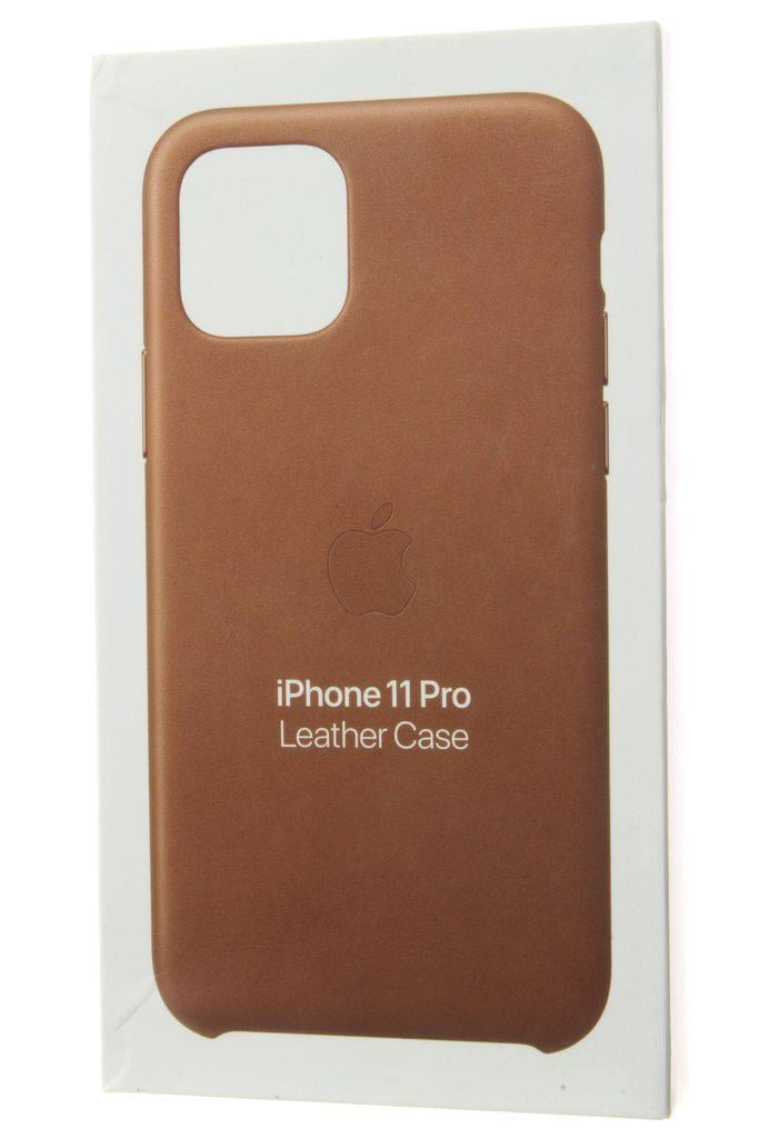 Чохол накладка шкіряний Leather Case MWYD2ZM/A для Apple Iphone 11 Pro (5.8") Saddle Brown - фото 7