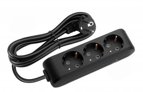 Удлинитель Panasonic X-tendia 3 розетки 3 м с заземлением Черный (15587-е)