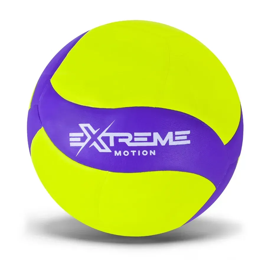 Волейбольний м'яч Extreme Motion з поліуретану 21,5 см Жовто-фіолетовий (150-98-VB25524.1)
