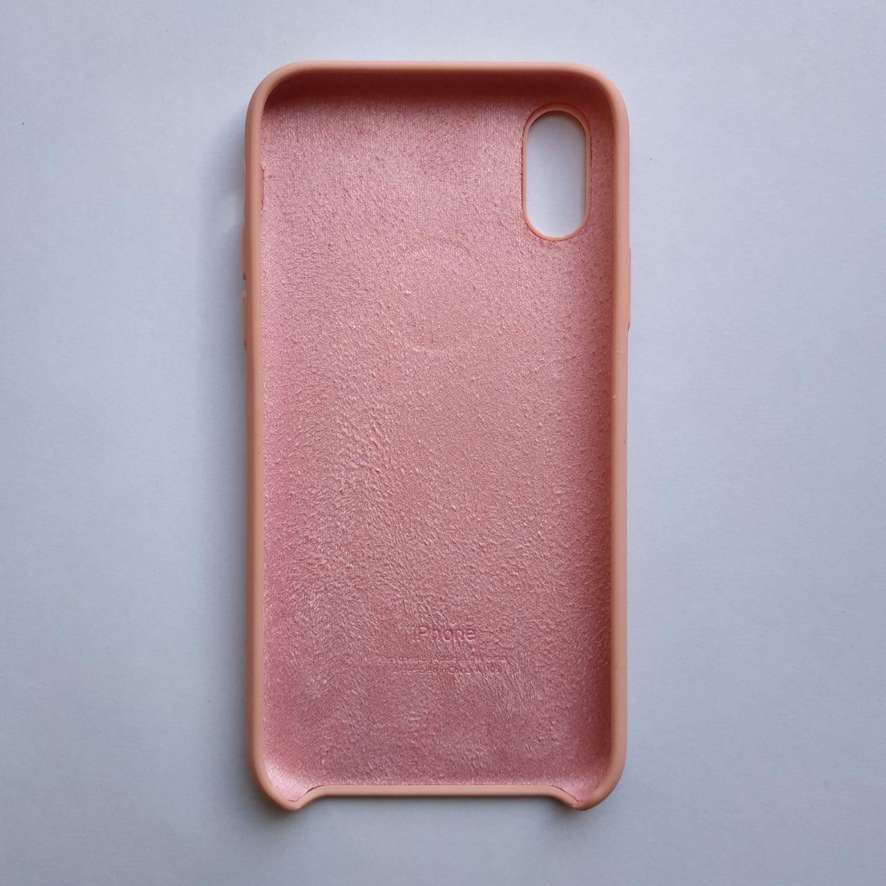 Чехол Silicone Case для Apple iPhone X, XS Pink - фото 2