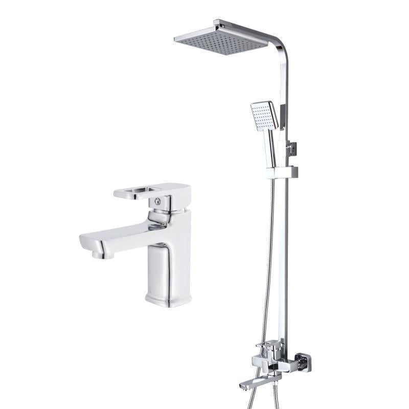 Набор смесителей для ванной Lidz Wawel 001 и Wawel 1030 Chrome (SD00052488)