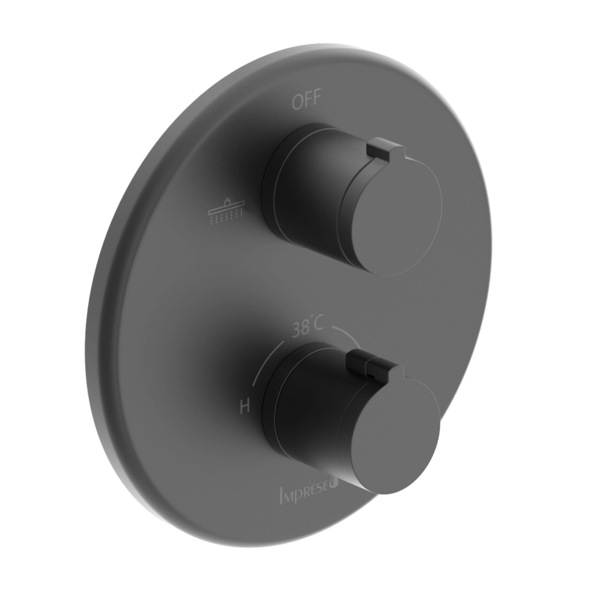 Смеситель для душа Imprese Kucera термостатический Черный матовый (f04603410AC)