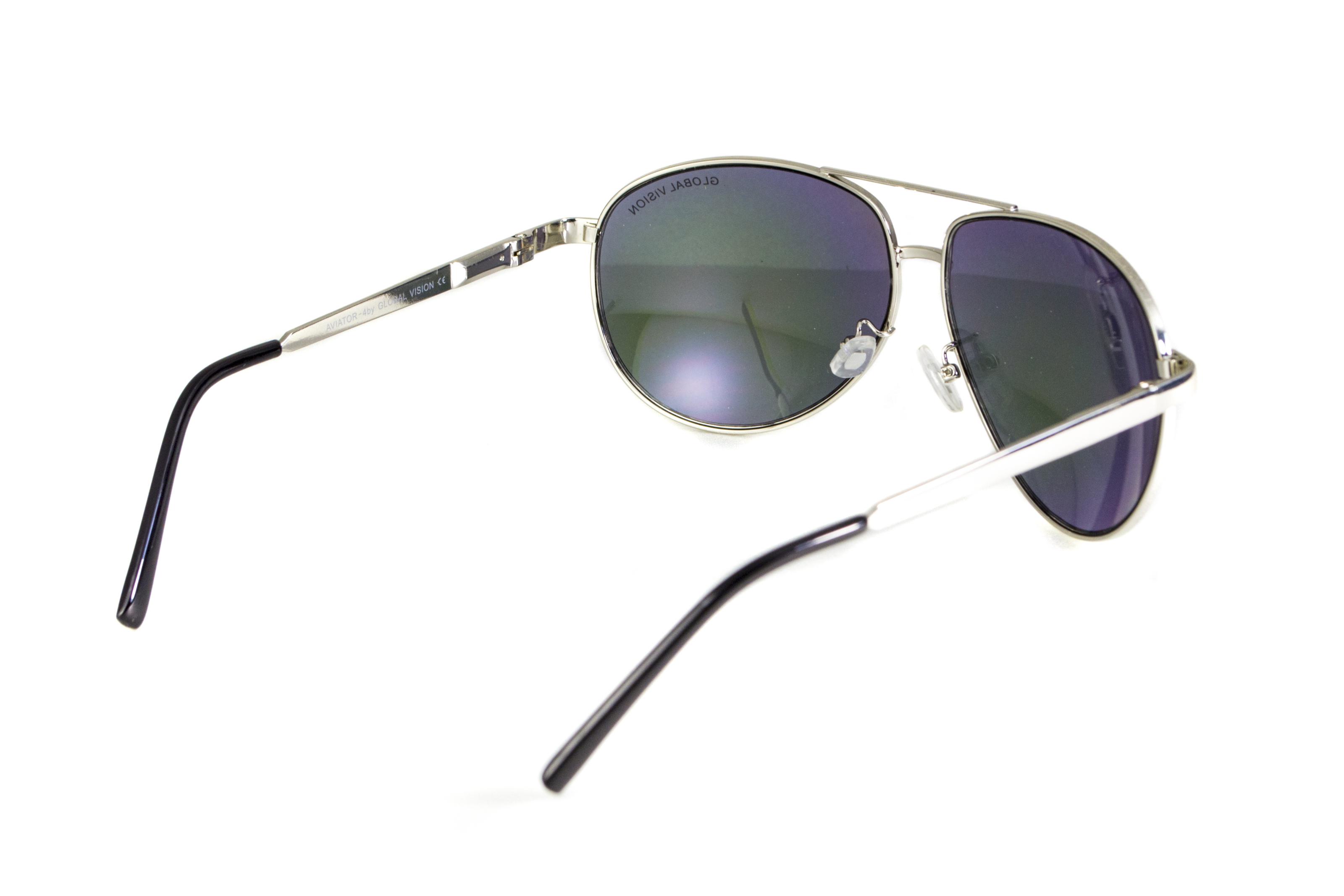 Очки защитные Global Vision Aviator-4 Фиолетовый - фото 7