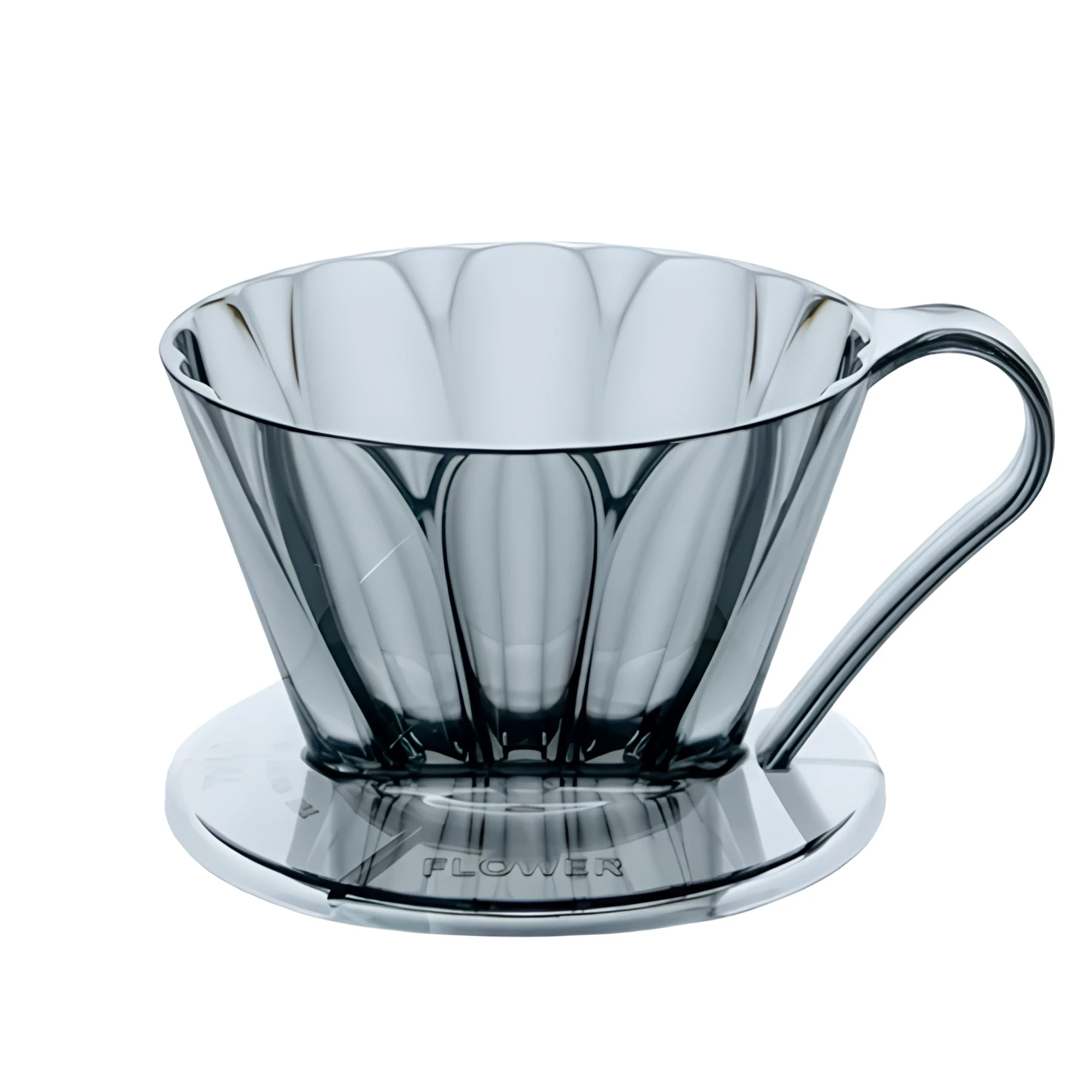Пуровер CAFEC Tritan Flower Dripper Oval 102 Clear Black
