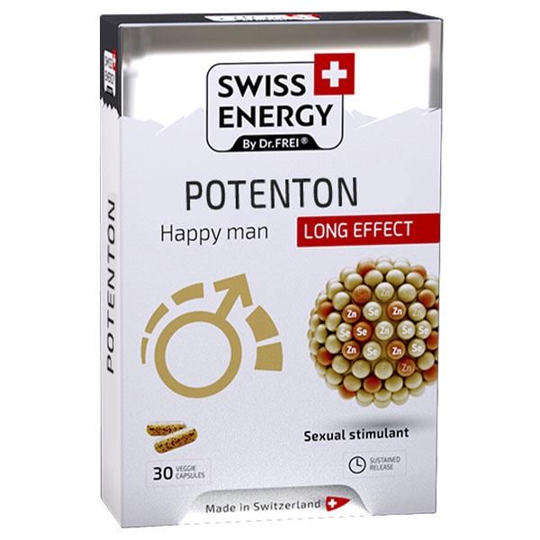 Комплекс для профілактики репродуктивної функції у чоловіків Swiss Energy Potenton 30 вег. капс. (000026756)