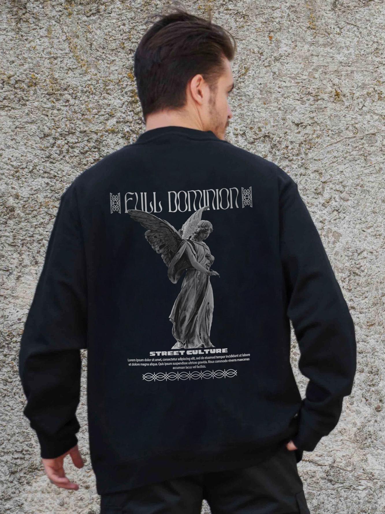 Світшот оверсайз з принтом Without Dominion 2XL/3XL Black (2XL/3XL8055598)