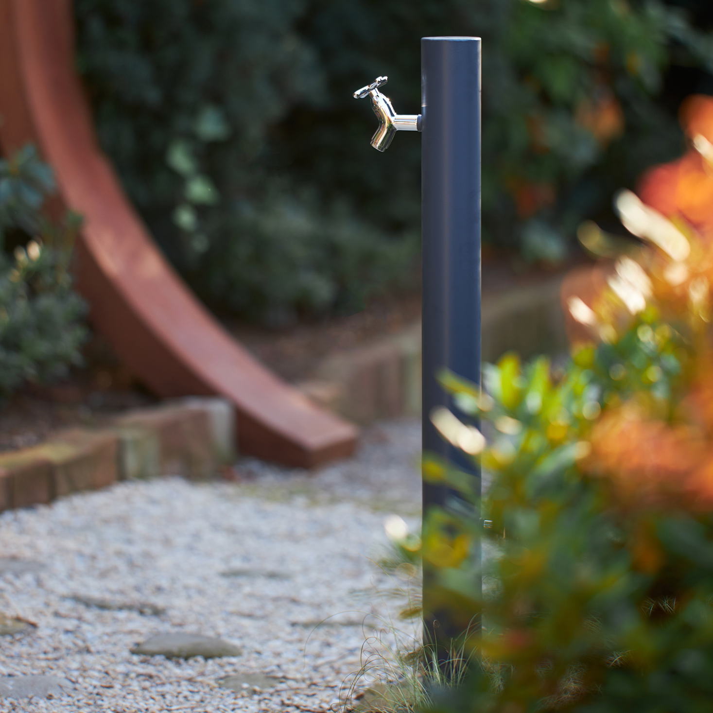 Садовая колонка Vican EVA для воды из нержавеющей стали AISI 304 Графитово-серый (90003) - фото 2