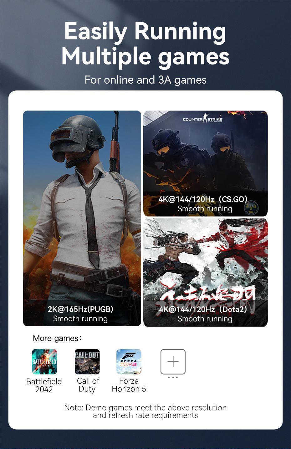 Кабель Vention DisplayPort 2.0 8K 60Hz 4K 144Hz 2K 165Hz 1080P 240Hz 40 Гбіт/с Gsync/Freesync 5 м Чорний (HGABJ) - фото 15