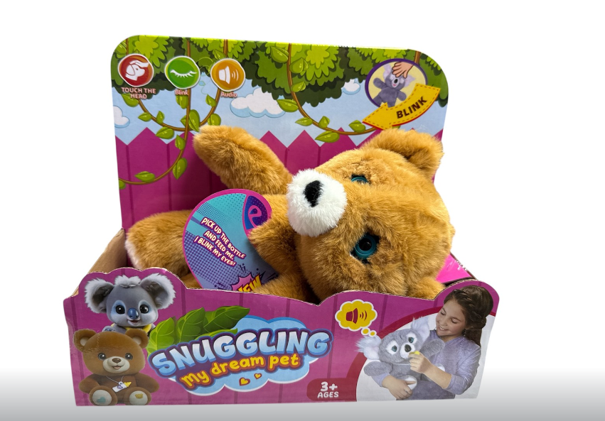 Тваринка інтерактивна 933-216 E кліпає сенсорний та магнітний датчик звук та пляшечка в коробці