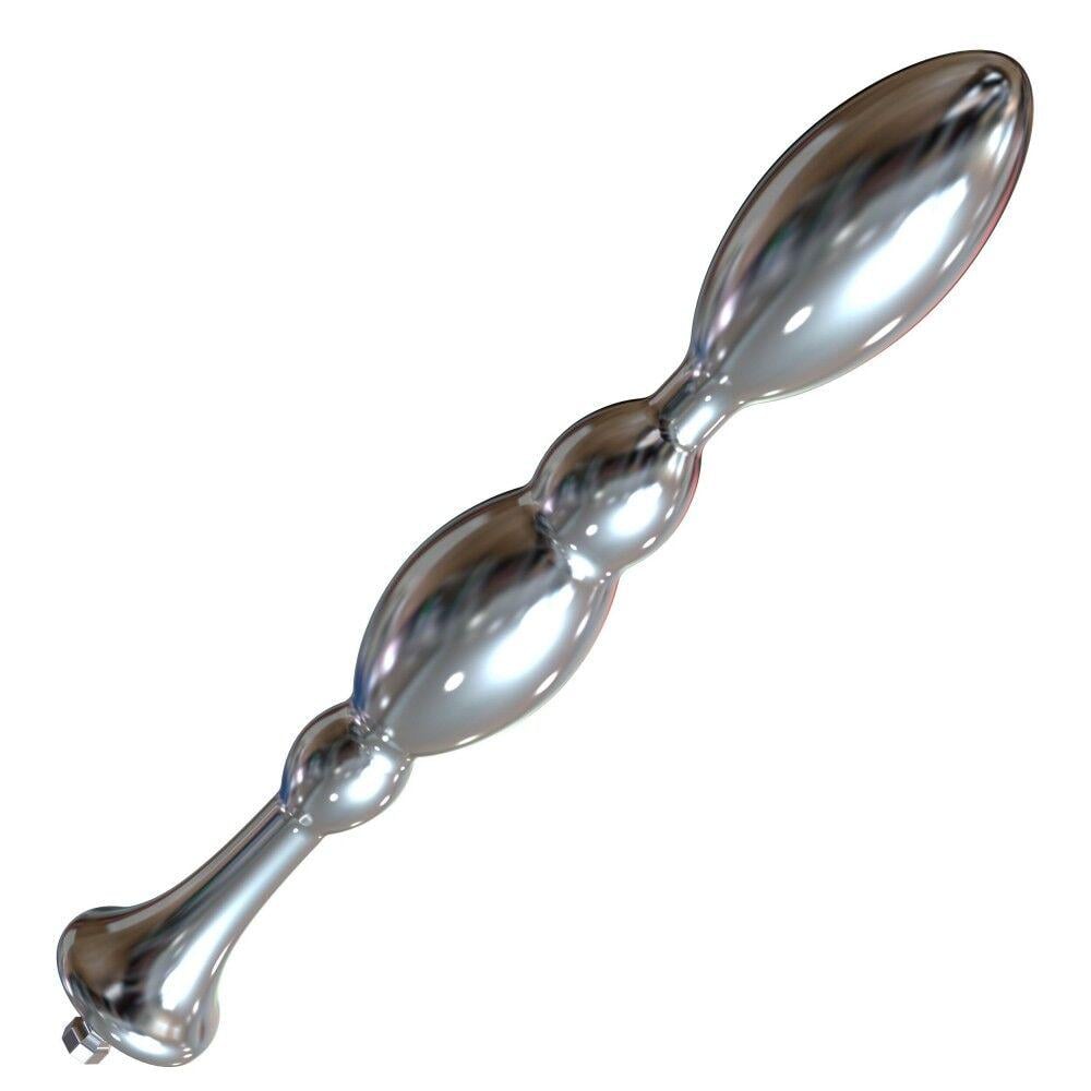 Металевий анальний плаг для секс-машин Hismith Bullet Anal Toy система KlicLok (SO6217)