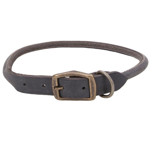 Ошейник кожаный круглый для собак Coastal Circle-T Round Dog Collar 1,6х60 см (03218_SLG24)