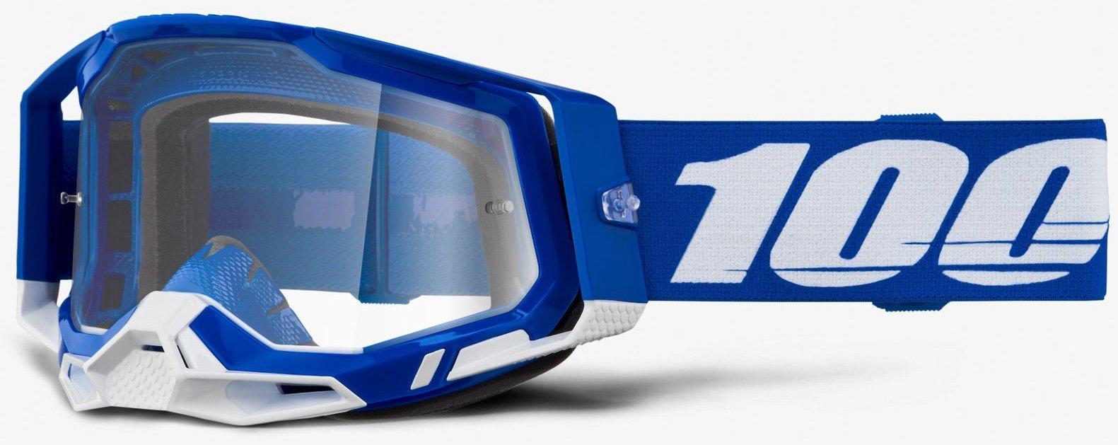 Мотоокуляри 100% RACECRAFT 2 Goggle Blue/Clear Lens (34573)