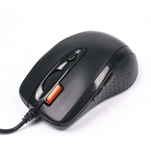 Компьютерная мышка A4-Tech V-Track игровая проводная 1600dpi 6кн Optic 2.0 Black (590619)