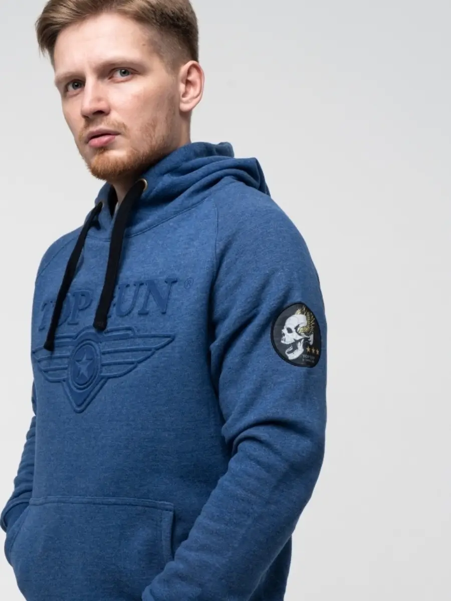 Толстовка Top Gun 3D Logo Hoodie XS Navy (TGD1912NXS) - фото 5