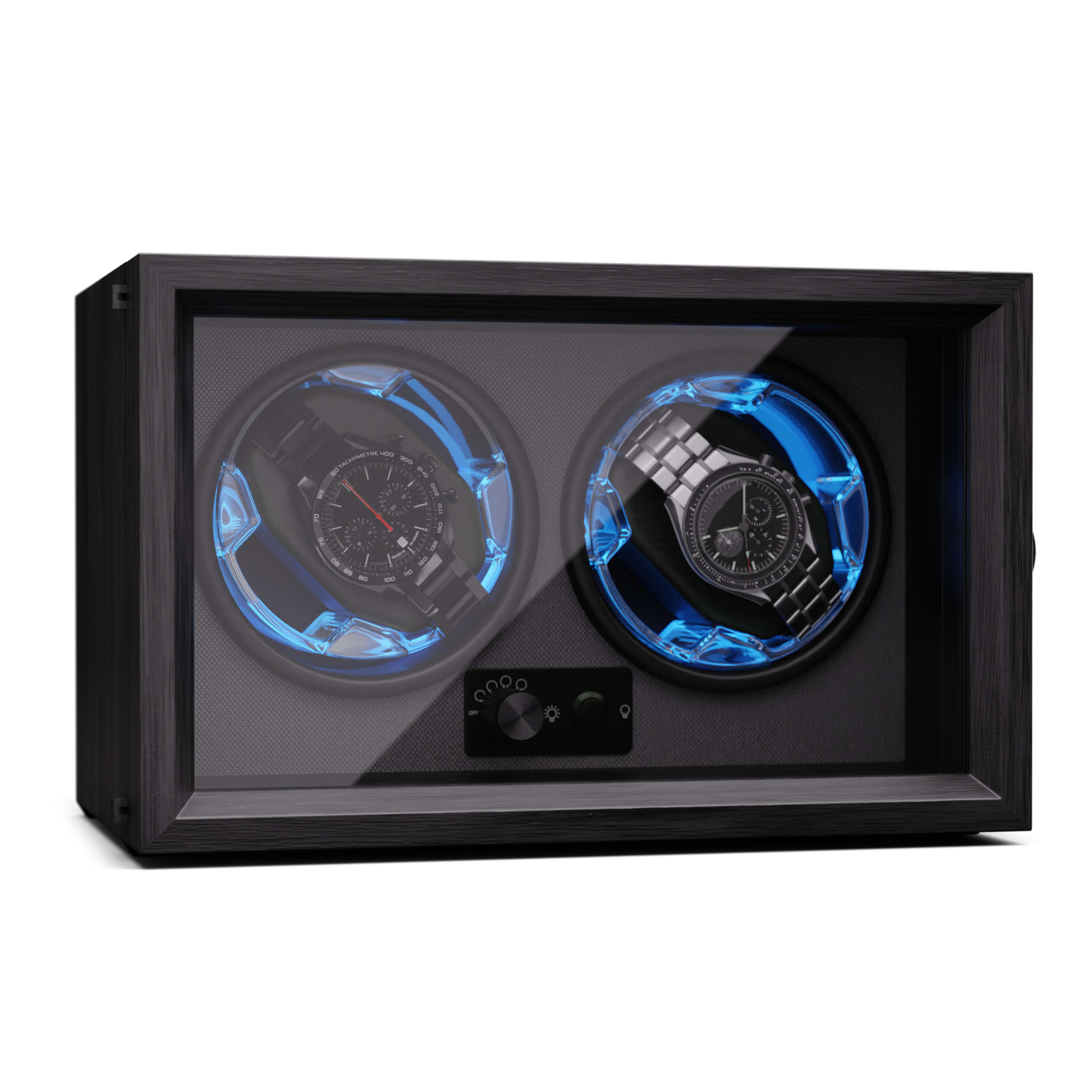 Шкатулка для подзавода часов KLARSTEIN Brienz 2 двухместная Черный (10045573)