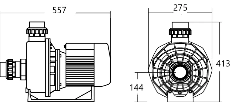 Насос для бассейна Emaux SR10 14 м³/час 0,97 кВт 230 В - фото 5