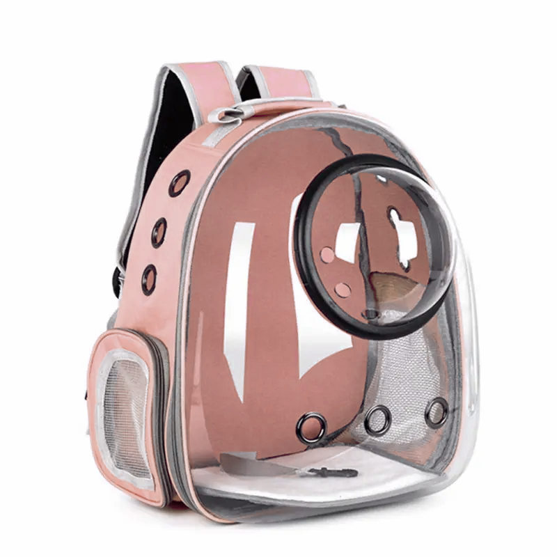 Рюкзак для животных CosmoPet CP-101 с иллюминатором 42х25х32 см. Clear Peach (3_07107)