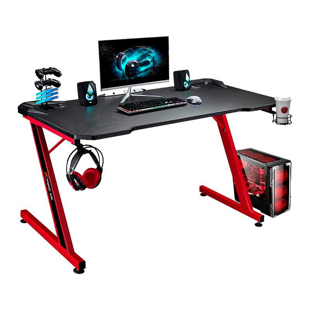 Комп'ютерний стіл для геймерів XTRIKE ME DK 02 Gaming Desk 110x60x74 см Чорний