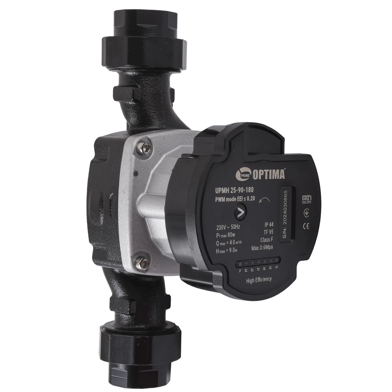 Насос циркуляційний енергозберігаючий Optima PRIME UPMH 25-90AUTO гайки 180 мм (00001150)