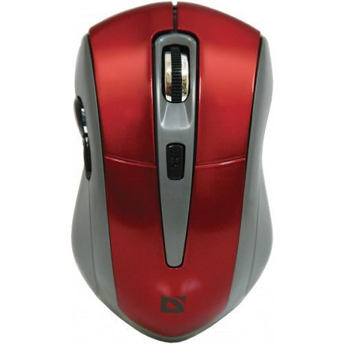 Мышка Defender Accura MM-965 беспроводная 6кн до 1600dpi Красный