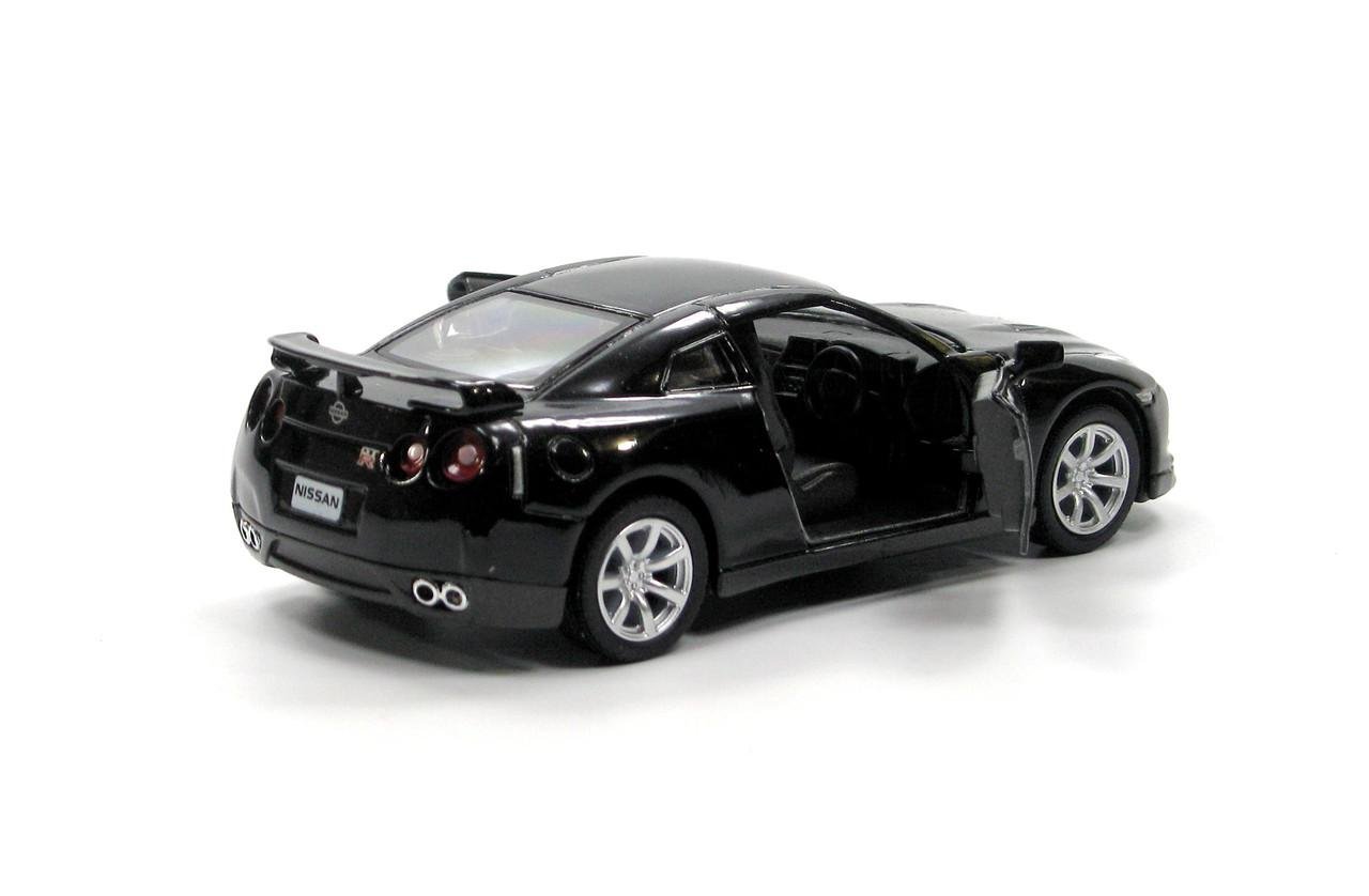 Машина металева KT5340W Nissan GT-R R35 2009 (KT5340W Black) - фото 5