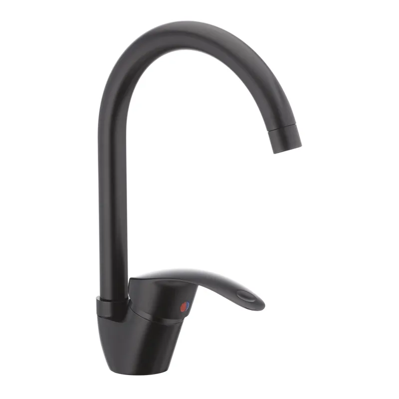 Смеситель для кухни Cron Mars 777-G Черный (CR0786)