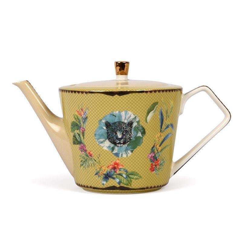 Заварочный чайник чайники Palais Royal из фарфора с рисунком Ete Savage 25х15 см Желтый (37008)