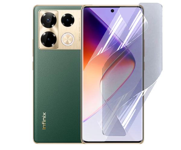Противоударная гидрогелевая пленка Hydrogel Film для Infinix Note 40 Pro 4G / 5G, Transparent