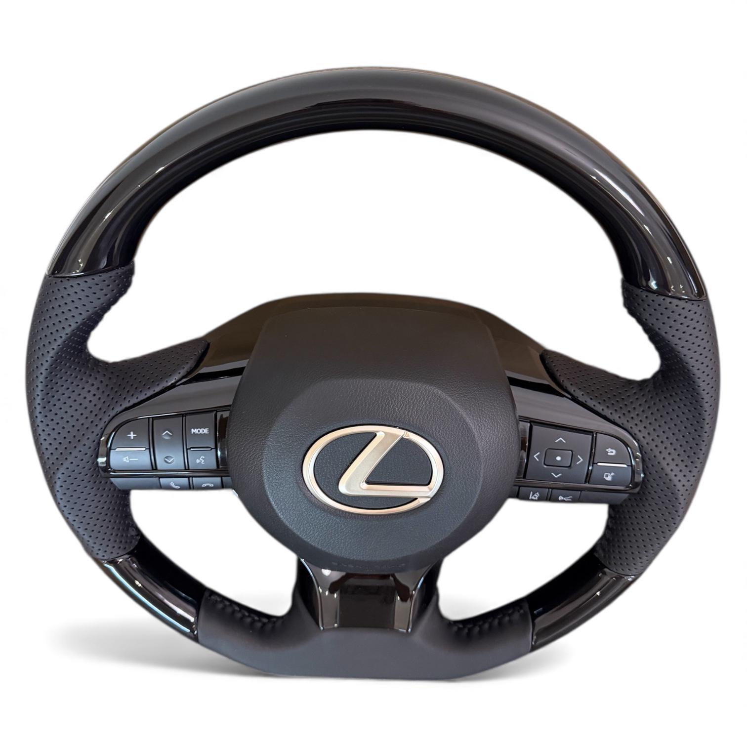 Руль анатомический для Lexus LX570/GX460 рояльный лак в стиле рестайлинга LX570 логотип хром (30779874) - фото 3 Руль анатомический для Lexus LX570/GX460 рояльный лак в стиле рестайлинга LX570 логотип хром (30779874) - фото 3