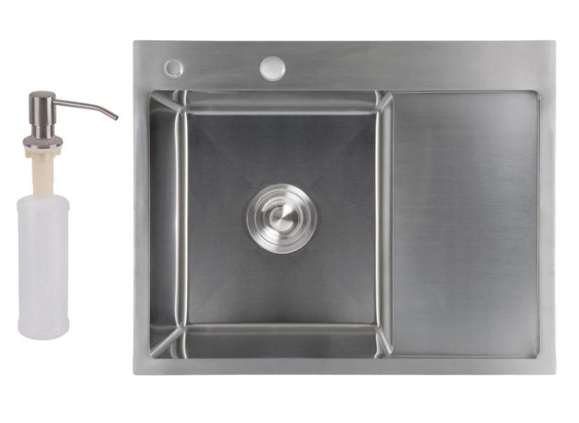 Мийка для кухні Lidz Handmade 3/1 мм (H6350R/LDH6350BRUR45587)