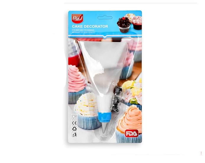 Кондитерский мешок с насадками 2 пр. 15х26 см (AN0137778) - фото 1 Кондитерский мешок с насадками 2 пр. 15х26 см (AN0137778) - фото 1