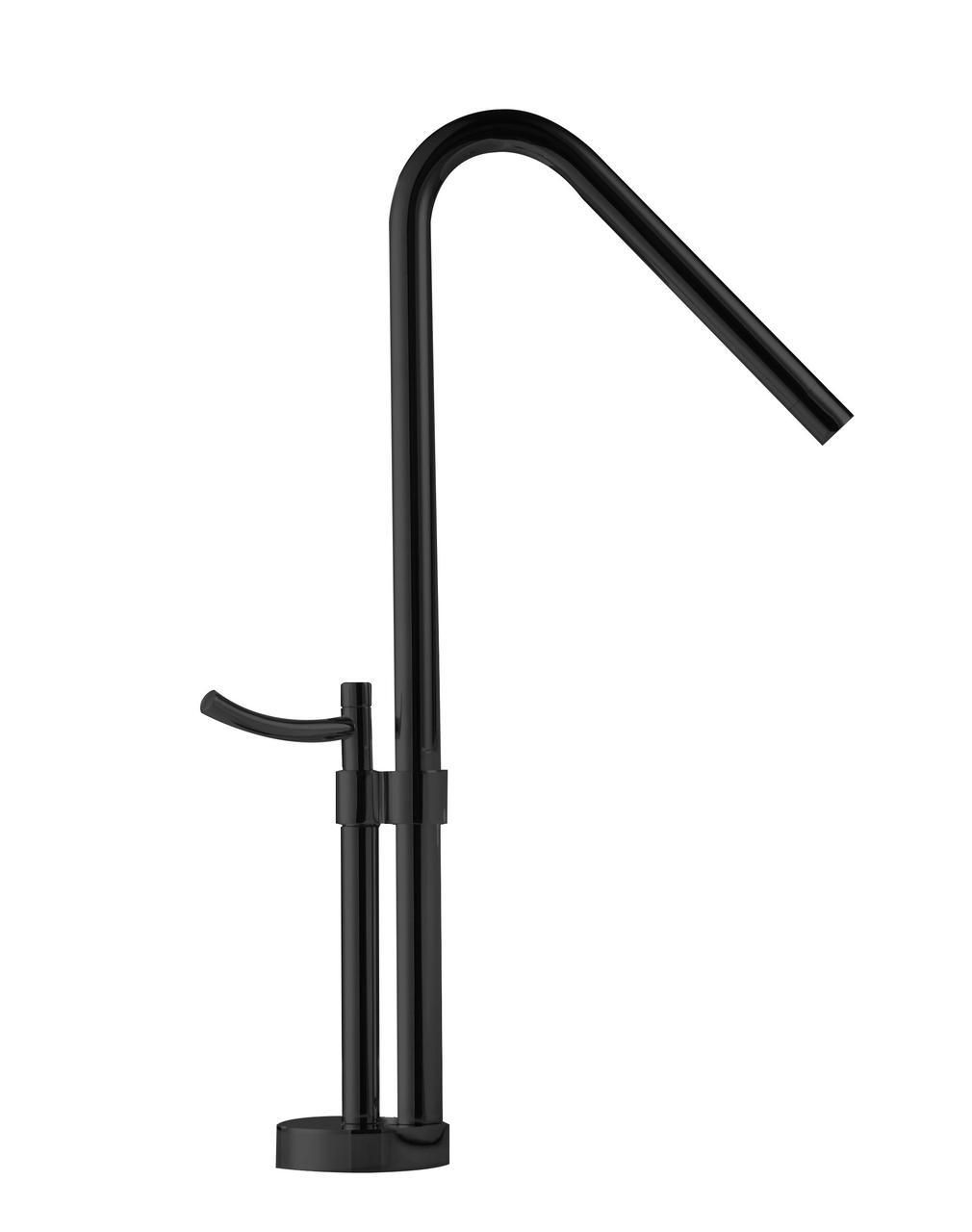 Змішувач для раковини REA MORIS BLACK MAT REA-B4833 Чорний (84489)