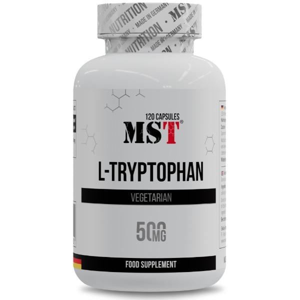 Триптофан для спорта MST Nutrition L-Tryptophan 500 120 капс. (000023727) Триптофан для спорта MST Nutrition L-Tryptophan 500 120 капс. (000023727)