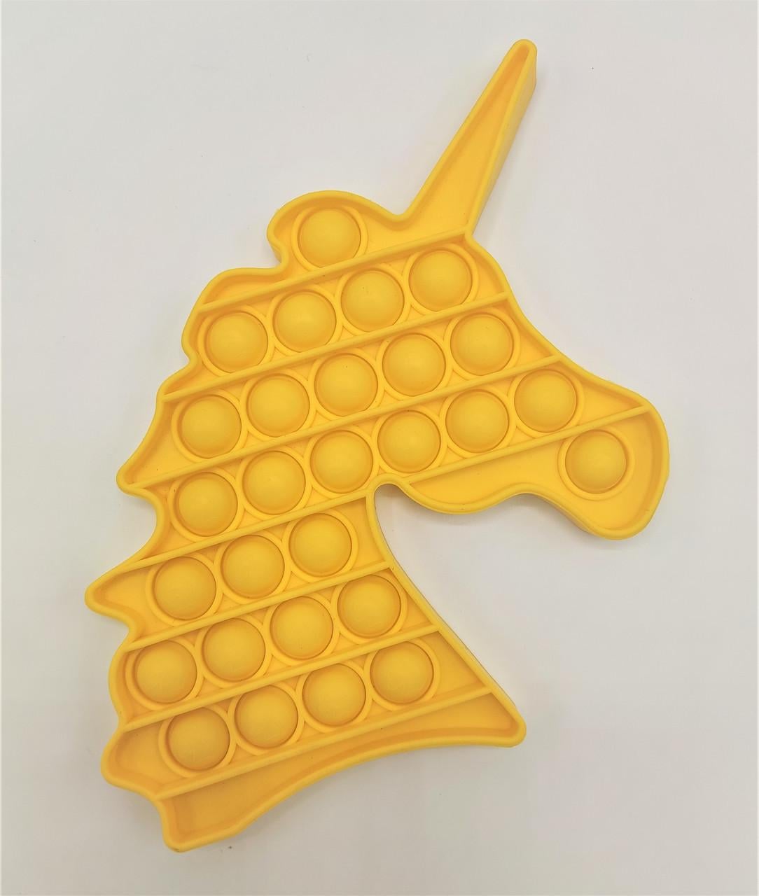 Игрушка-антистресс Pop it QL040063 единорог Желтый