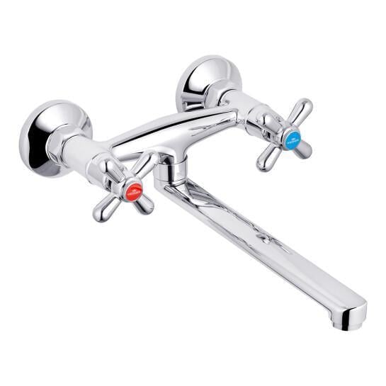 Смеситель для кухни настенный Kroner KRM Royce C040 двухвентильный латунь (SVR-CV029051)