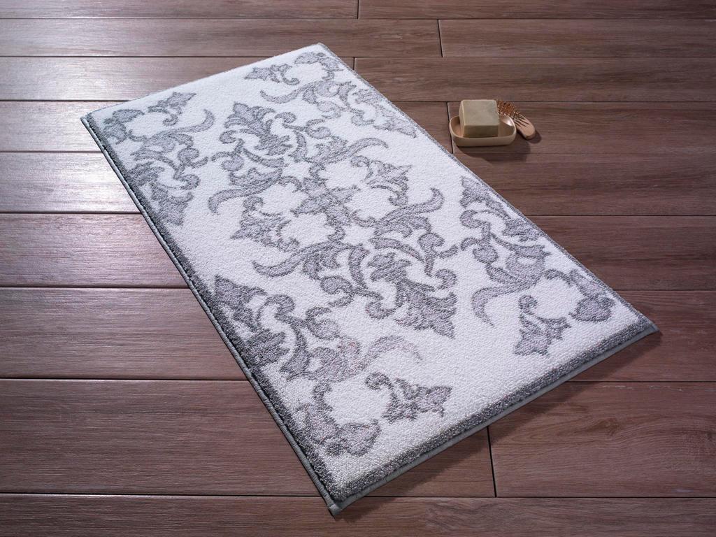 Коврик для ванной комнаты Shabby Damask 50х57 см Серый (259474)