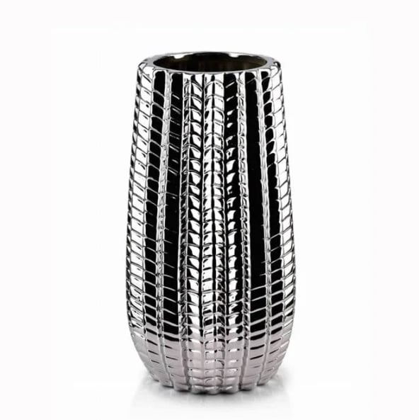 Ваза керамическая Flora Cactus Silver (30318)