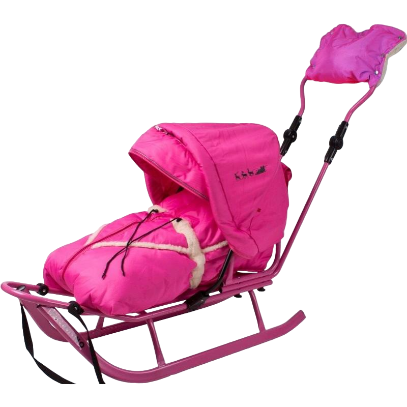 Санки Adbor Piccolino комплект deLux Розовый
