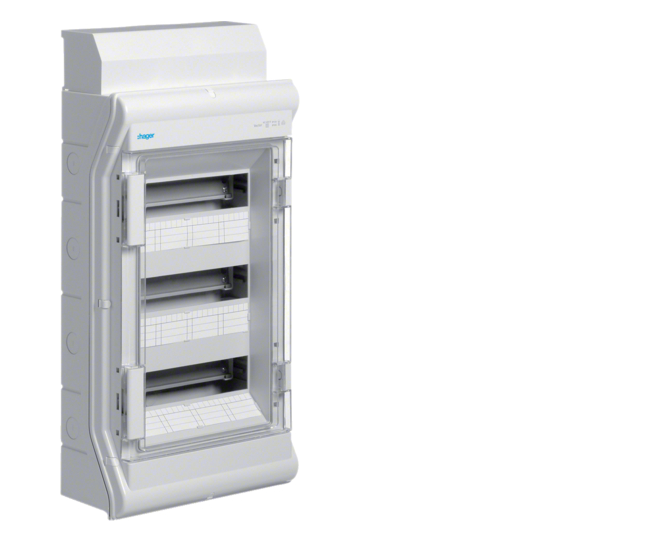 Щит накладной Hager Vector VE312DN IP65 на 36 модулей 3-рядный (27801888)