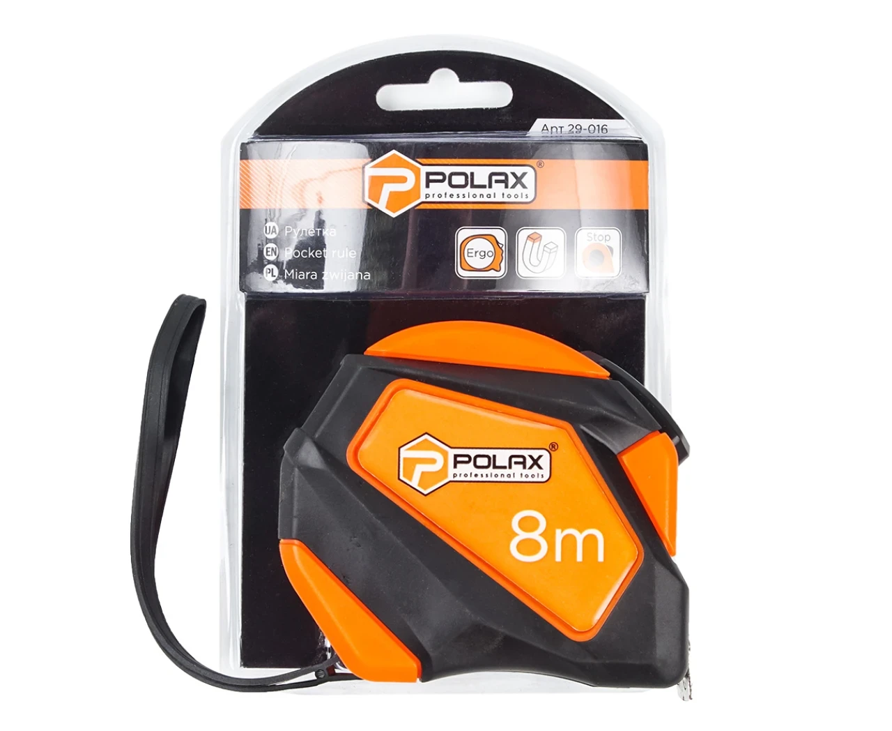 Рулетка обрезинена полотно з нейлоновим покриттям 8x25 мм (2420973204) - фото 2 Рулетка обрезинена полотно з нейлоновим покриттям 8x25 мм (2420973204) - фото 2