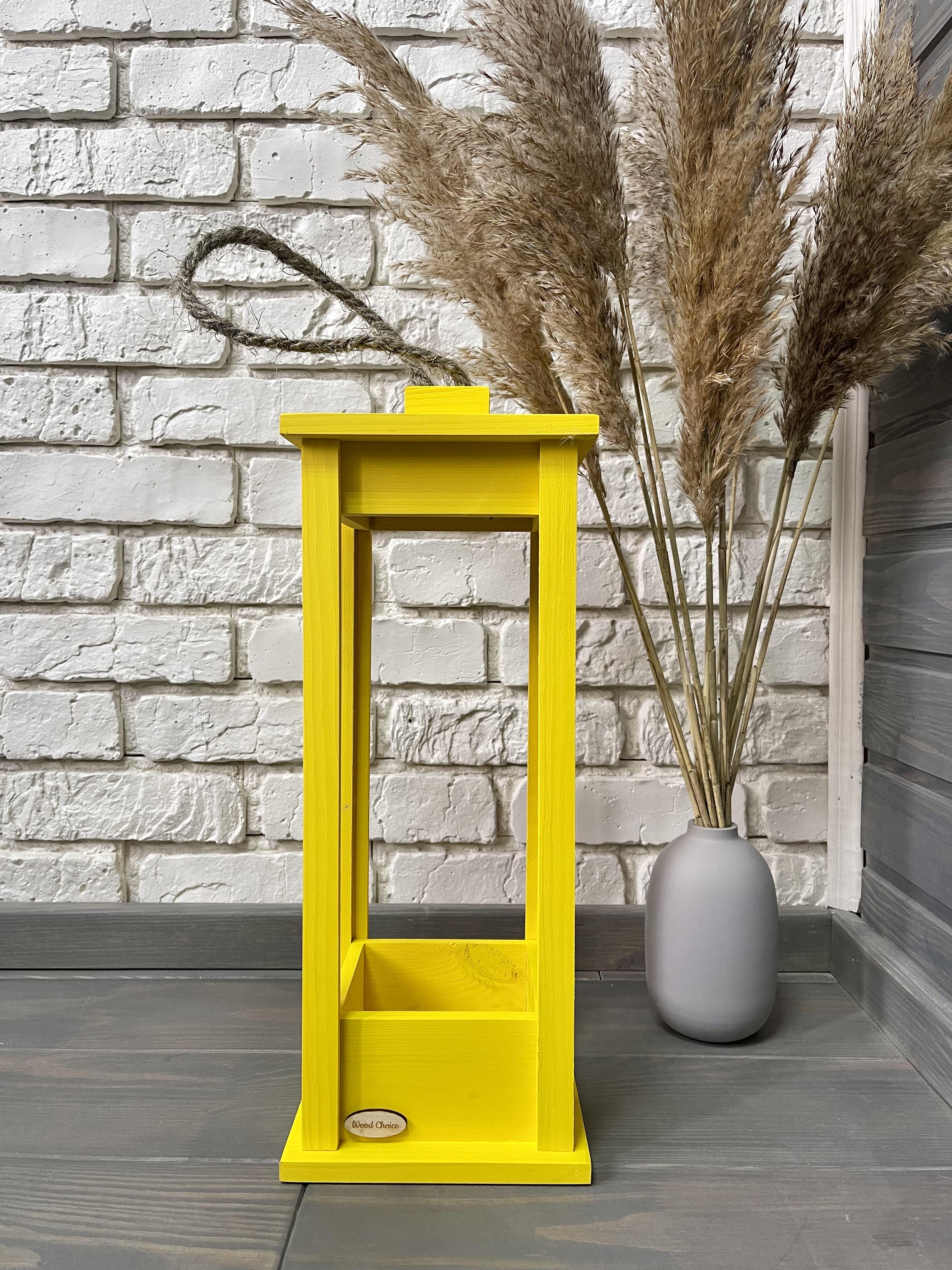 Подсвечник деревянный Wood Choice Фонарь 17х17х45 Желтый - фото 1 Подсвечник деревянный Wood Choice Фонарь 17х17х45 Желтый - фото 1