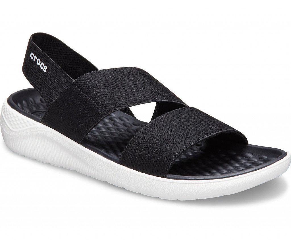 Сандалії Crocs LiteRide Stretch р.W11/EUR 41-42 Black/White (11320644) - фото 6